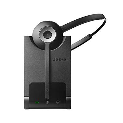 Jabra PRO920 On Ear headset Telefoon DECT, Kabel Mono Zwart, Zilver Noise Cancelling Microfoon uitschakelbaar (mute)