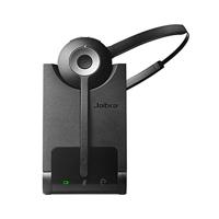 Jabra PRO920 On Ear headset Telefoon DECT, Kabel Mono Zwart, Zilver Noise Cancelling Microfoon uitschakelbaar (mute) - thumbnail