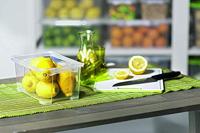 Rotho snijplank 25x15x0.9 cm wit/limoen groen - thumbnail
