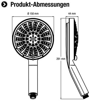 Cornat handdouche fundao 5s chroom - tecb3475