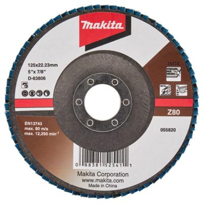 Makita Accessoires Lamellenschuurschijf 125mm Z80 - D-63806 D-63806 Makita Accessoires Lamellenschuurschijf 125mm Z80 - D-63806 D-63806