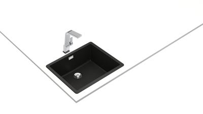 Wastafel met Eén Spoelbak Teka RADEA R10 50.40 Zwart