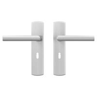 AXA AXA Curve klik deurkruk Milan op schild sleutelgat 56mm - aluminium - thumbnail