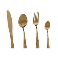 Bestek Home ESPRIT Gouden Roestvrij staal 2 x 0,4 x 22,5 cm 16 Onderdelen - thumbnail