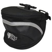 VWP zadeltas luxe l-nylon m/klik-sluit. zwart - thumbnail