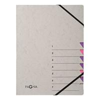 Sorteermap pagna easy a4 7 tabs paars lila - thumbnail