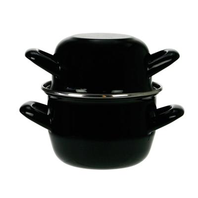Cosy & Trendy Mosselpan - Inductie geschikt - Zwart - ø 24 cm / 4 liter