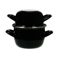 Cosy & Trendy Mosselpan - Inductie geschikt - Zwart - ø 24 cm / 4 liter - thumbnail