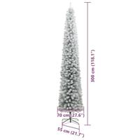 VidaXL Kunstkerstboom groen 300 cm pvc en staal en kunststof - thumbnail