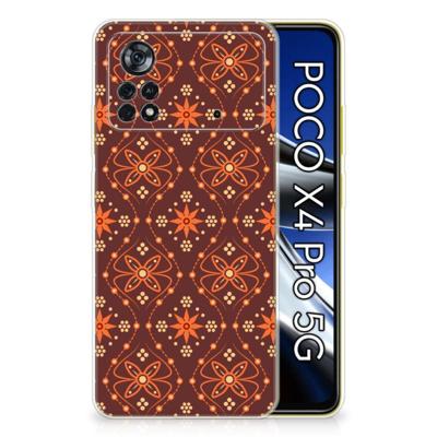 Xiaomi Poco X4 Pro 5G | TPU bumper | Batik Brown Xiaomi Poco X4 Pro 5G | TPU bumper | Batik Brown
