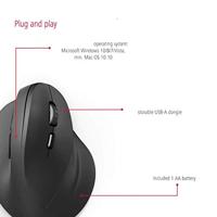 Hama Verticale Ergonomische Draadloze Muis EMW-500 6 Knoppen Zwart - thumbnail