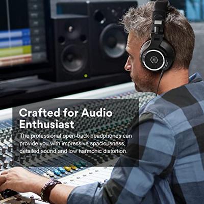 OneOdio Monitor 80 Over Ear koptelefoon Kabel Stereo Zwart High-Resolution Audio Vouwbaar, Zwenkbare oorschelpen Studio