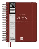 Agenda Finocam Bordeaux Quarto 15,5 x 21,7 cm - thumbnail