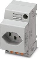 Phoenix Contact EO-J/PT Schakelkastcontactdoos Grijs 1 stuk(s) - thumbnail