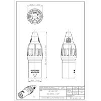 Neutrik NC5MX-TOP kabel-connector XLR Zwart, Zilver - thumbnail