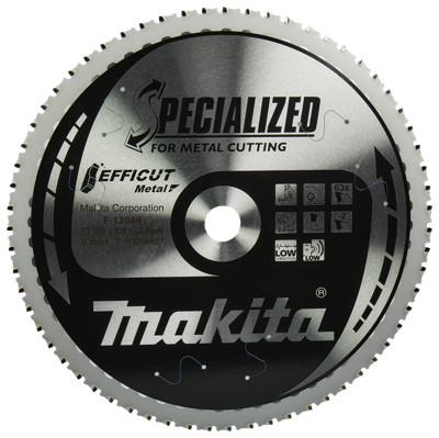 Makita Accessoires Afkortzaagblad Staal | Efficut 305x25,4x2,0 63T 0g - E-12049 - E-12049
