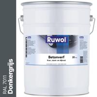Ruwol Betonverf Donkergrijs (RAL 7011) 20 liter - thumbnail