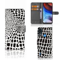 Motorola Moto E7i Power | E7 Power | Telefoonhoesje | Met pasjeshouder | Slangenprint - thumbnail