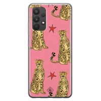 Samsung Galaxy A32 4G siliconen hoesje - The pink leopard - thumbnail