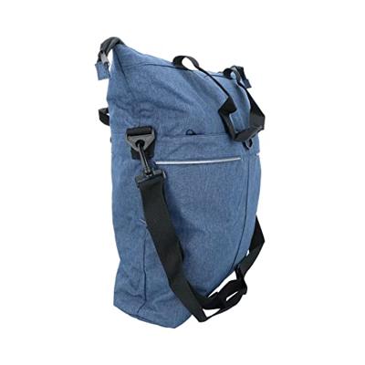 DRESCO enkele fietstas blauw - 18 liter - ook als shopper of schoudertas te gebruiken - extra voorvak - spatwaterdicht polyester - 2 bevestigingshaken - verstelbare schouderriem - verstevigde bodem - reflecterende accenten - afmeting 49x45x18cm DRESCO enkele fietstas blauw - 18 liter - ook als shopper of schoudertas te gebruiken - extra voorvak - spatwaterdicht polyester - 2 bevestigingshaken - verstelbare schouderriem - verstevigde bodem - reflecterende accenten - afmeting 49x45x18cm
