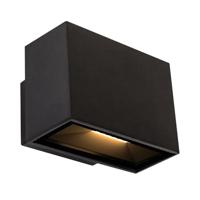 Segment Up en Down Muurlamp Zwart Small - thumbnail