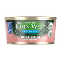 John West Wilde Roze Zalm Zonder Vel en Graat 170g bij Jumbo - thumbnail