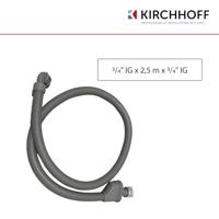 Kirchhoff Wasmachine veiligheidstaps toelopende toevoerslang, 3/4" ZO x 2,5m x 3/4" IT, 10bar/90°C - 98657230 - thumbnail