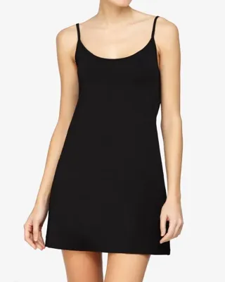 Gladde onderjurk spaghetti bandjes - 79190 - wit -zwart - huidskleur - M - M - M - M - M - M - M - M - M - M - M - M - M - M - M - M