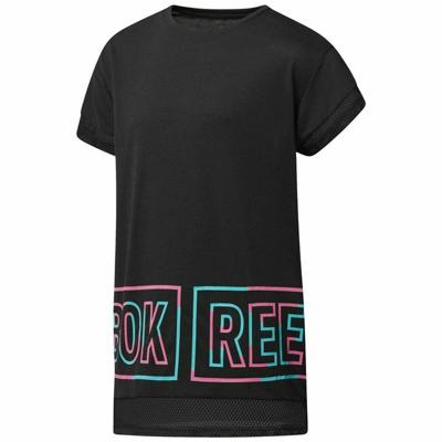 Dames-T-Shirt met Korte Mouwen Reebok Dance Girls Squad Zwart - Maat: XS