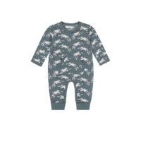 Dirkje baby boxpak met biologisch katoen grijsgroen/wit - thumbnail