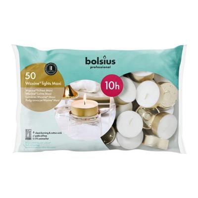 Bolsius Horeca maxi waxine lichten 10uur wit 50 Stuks Bolsius Horeca maxi waxine lichten 10uur wit 50 Stuks