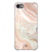 iPhone SE (2020/2022) / 8 / 7 shockproof hoesje - Marmer waves - thumbnail