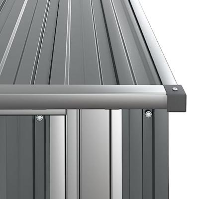 Tuinschuur 118,5x97x209,5 cm gegalvaniseerd staal grijs Tuinschuur 118,5x97x209,5 cm gegalvaniseerd staal grijs