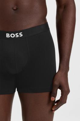 Boss ONE boxershorts zwart-khaki-blue