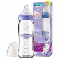 Lansinoh Glazen Zuigfles + Speen 240ml