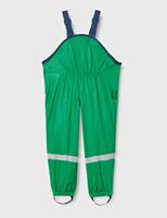 Playshoes regenbroek bretels fleece gevoerd Uni Groen-104 - thumbnail