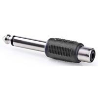 Nedis Mono RCA female naar 6,3mm male jack verloopadapter - thumbnail