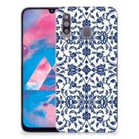 Samsung Galaxy M30 | TPU Case | Flower Blue - thumbnail