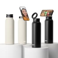 Ringo drinkfles met MagSafe-ring als telefoonhouder 700 ml zwart - thumbnail