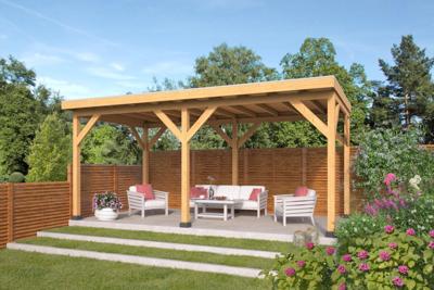 Red Class Zoutelande 600x330 cm basis incl. Schroefpakket - Bouwpakket- Plat dak- - Tuindeco