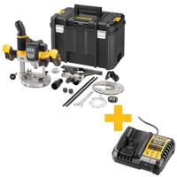 DeWALT DCW620NT Accu bovenfrees 18V XR Basic Body in TSTAK - thumbnail