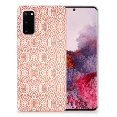 Samsung Galaxy S20 | TPU bumper | Pattern Orange Samsung Galaxy S20 | TPU bumper | Pattern Orange