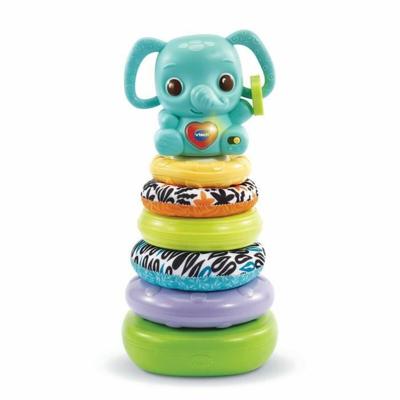 VTECH BABY - Nino, babyolifant Stacko 3 in 1 (gemaakt van biologisch plastic) VTECH BABY - Nino, babyolifant Stacko 3 in 1 (gemaakt van biologisch plastic)