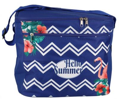 Gerimport koeltas Hello Summer 31,5 cm 18 liter polyester blauw Gerimport koeltas Hello Summer 31,5 cm 18 liter polyester blauw