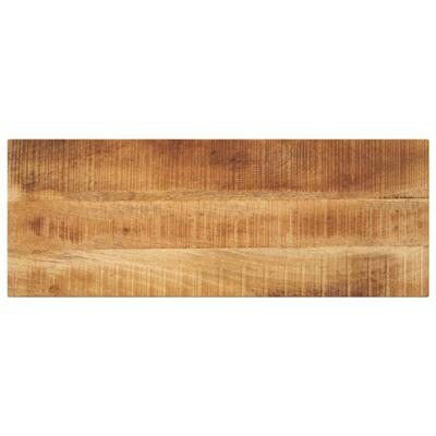 Tafelblad rechthoekig 80x40x2,5 cm massief ruw mangohout