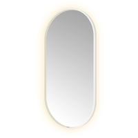 Hotbath &More Mirrors Oval LED Badkamerspiegel - Ovaal - 120 x 60 cm - Mat Wit - thumbnail