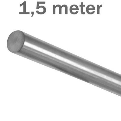 Trapleuning RVS geborsteld rond 45 mm 150 cm Trapleuning RVS geborsteld rond 45 mm 150 cm
