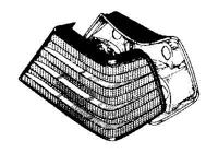 Achterlicht links tot 9e maand 1993 zonder lamphouder 3024939 - thumbnail