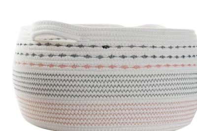 Basket spelset DKD Home Decor Wit Zwart Oranje 52 x 43 x 25 cm 3 Onderdelen