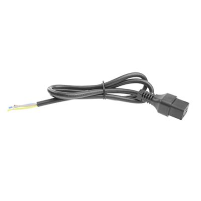 ACT Netsnoer C19 IEC Lock - open einde zwart 2 m, PC1174, 5-Pack ACT Netsnoer C19 IEC Lock - open einde zwart 2 m, PC1174, 5-Pack
